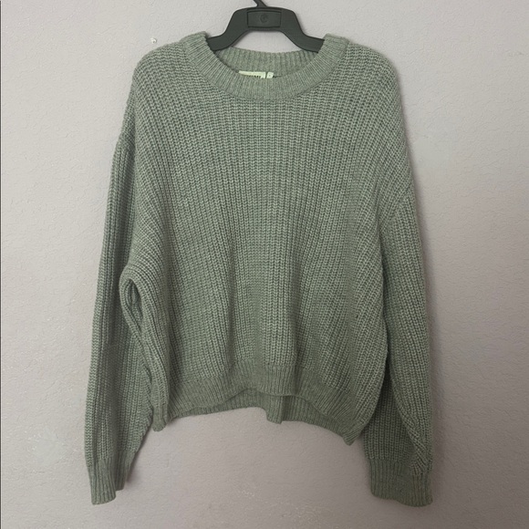 Weekday Gray Fisherman Oversized Knit Sweater - Picture 5 of 6